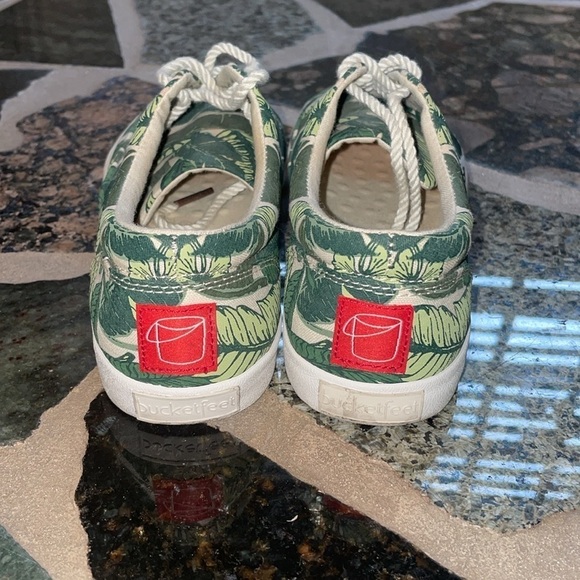 Womens bucketfeet Savusavu Rope Lace Fashion Sneakers, Green size 7 - Picture 6 of 8